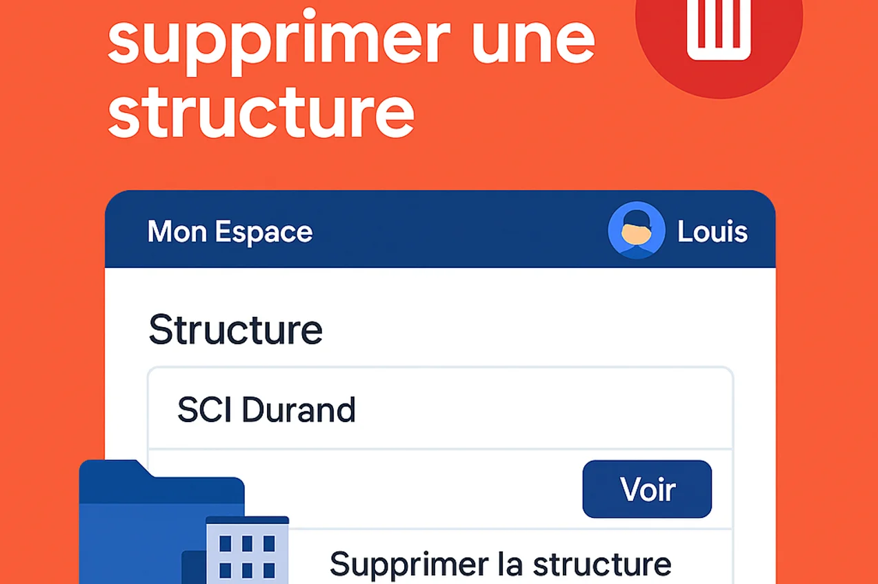 Comment supprimer une structure ?